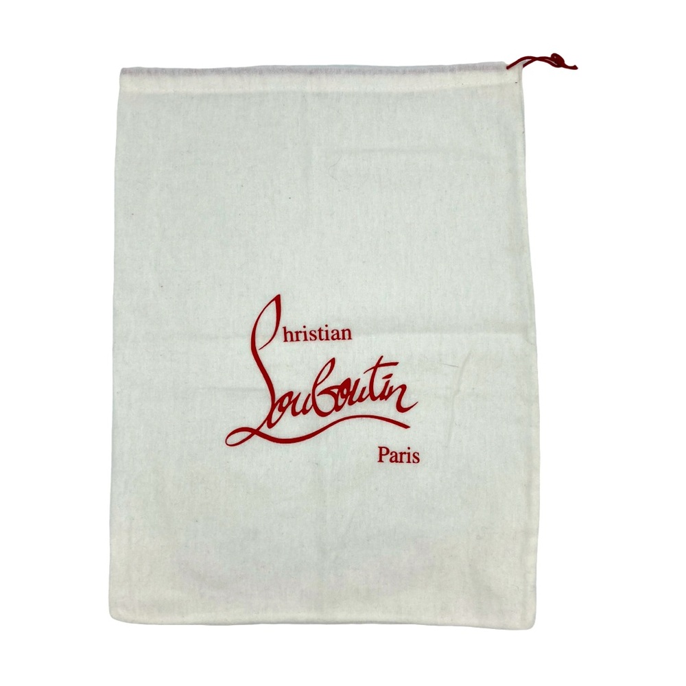 New - Christian Louboutin White Flannel Dust Bag - 11.5" W x 14.5" H - Qty 1